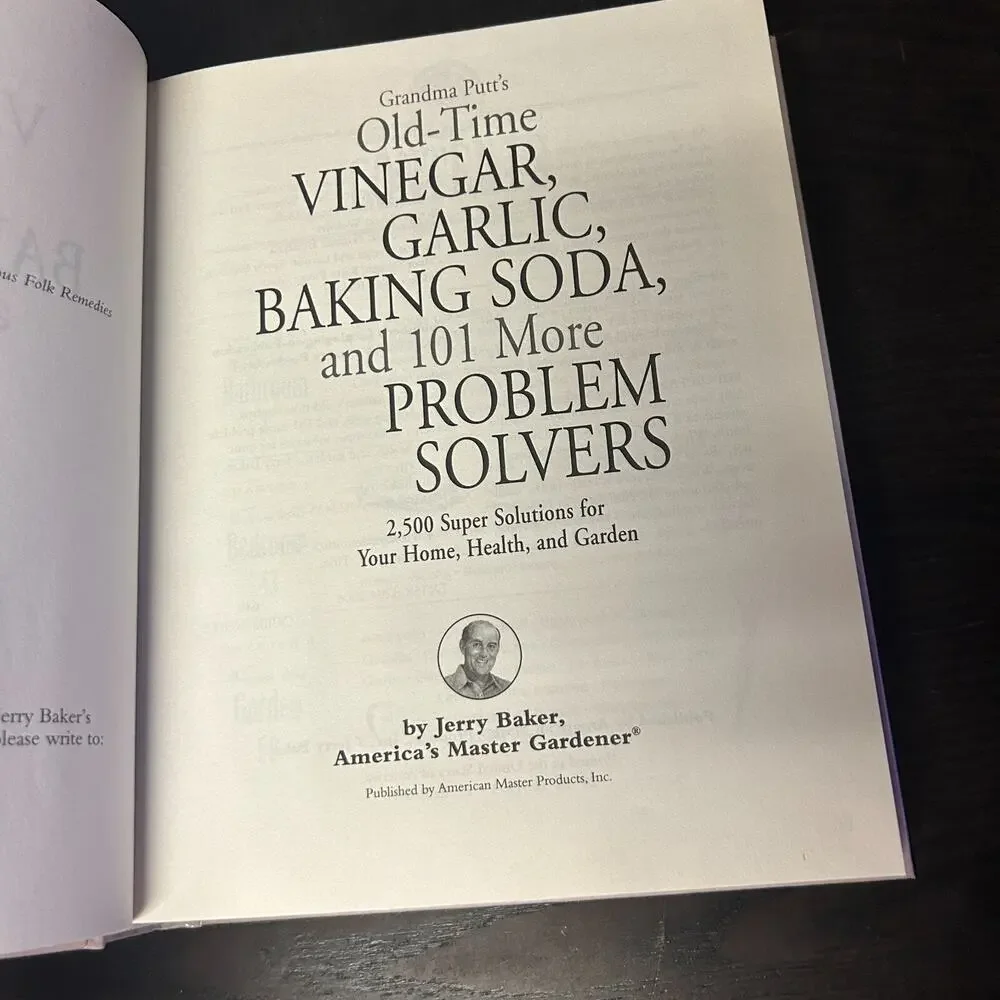 Grandma Putt's Old-Time Vinegar, Garlic, Baking Soda, Jerry F. Baker